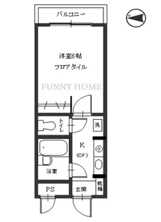 サントピア明大前【4階】の間取り