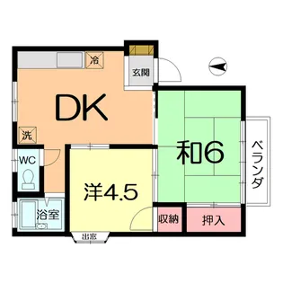 ハイツ静香【2階】の間取り