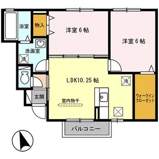 メゾン ルーチェ B【1階】の間取り