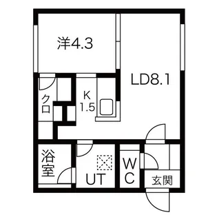 CASA MIO(カーサミオ)【4階】の間取り
