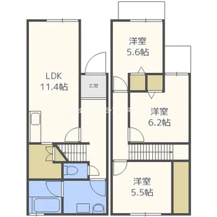 DIA住之江 I【1階】の間取り