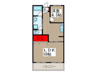 ヤマダマンション【1階】の間取り