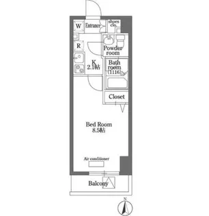 プランドル明大前【6階】の間取り