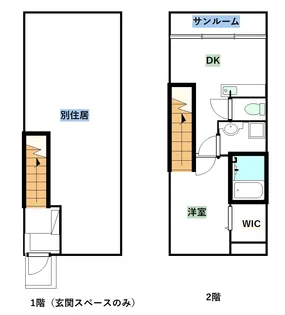 カーサプラシード婦中【1階】の間取り
