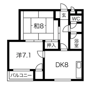 ウエストワンIII【3階】の間取り