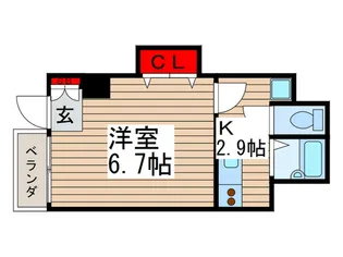 マンション梅木【1階】の間取り