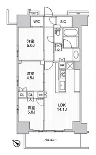 WORVE横浜伊勢佐木町【9階】の間取り