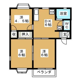 フォレ・デ・プラージ【2階】の間取り