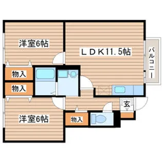 クレールの間取り