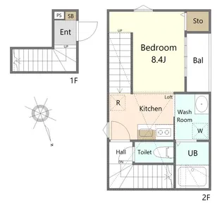 エスペリア五橋I【2階】の間取り