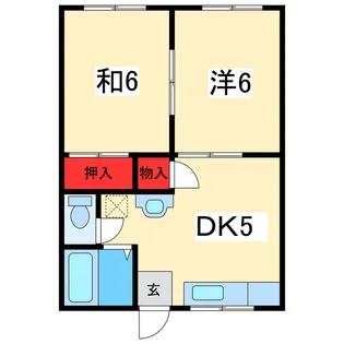 ケイスタハイツB【2階】の間取り