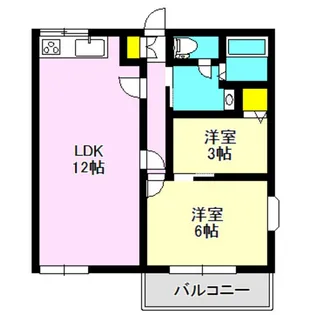 グリーンハイツ豊岡【1階】の間取り