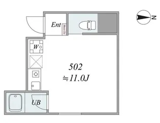 アイリス東大前【5階】の間取り
