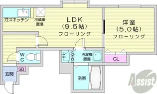 パラ・シェンプレN45【2階】の間取り