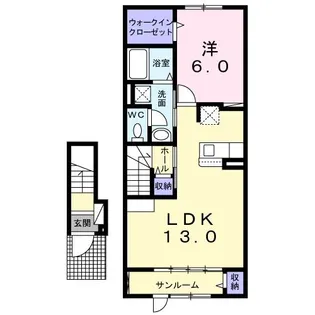 ル・ヴィヴォント【2階】の間取り