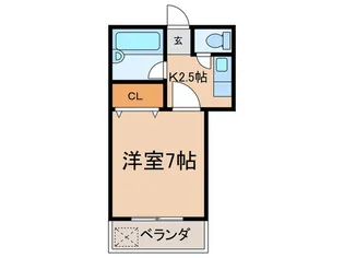 ウエストヴィレッジ14【2階】の間取り
