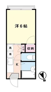 クレスト中落合【1階】の間取り