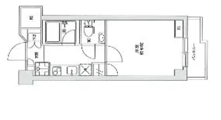 三越ゼームス坂マンション【1階】の間取り