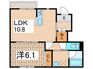 アヴァンツァーレ【1階】の間取り