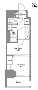 BPRレジデンス王子イースト【11階】の間取り