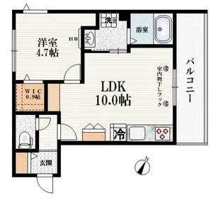 BLU PALAZZO【2階】の間取り