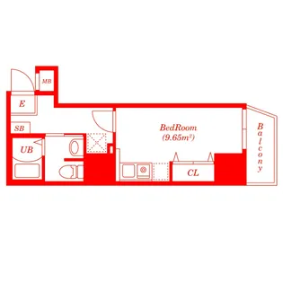 コートタワー新横浜【2階】の間取り