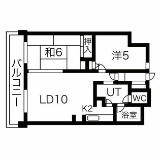 東海プラザ白石【7階】の間取り
