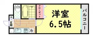 YAHATA西長堀【2階】の間取り
