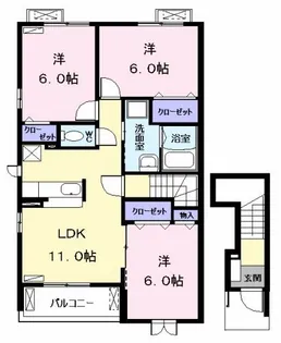 サニー レジデンス II【2階】の間取り