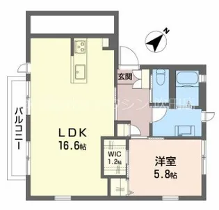 グランミュールA棟【1階】の間取り