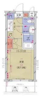 菱和パレス秋葉原駅前【7階】の間取り