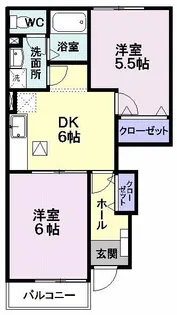 プーロ・ジラソーレ【1階】の間取り