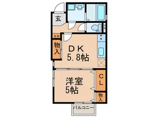 ALEGRIA 天王寺【1階】の間取り