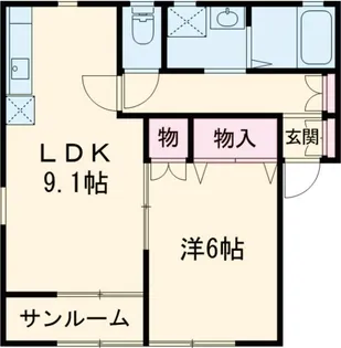 グランビル小針【2階】の間取り