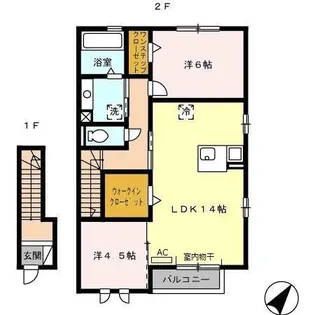 ソラーレ フーカ【2階】の間取り