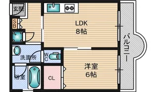 シルバーハイツ【4階】の間取り