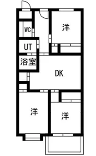 ウエストプラザ【3階】の間取り