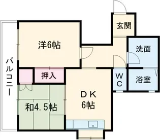 グリーンピア木風【3階】の間取り