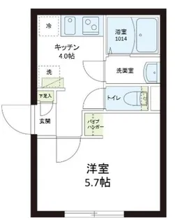 レピュア志村坂上レジデンス【4階】の間取り