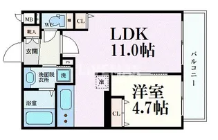 グランカーサ京都駅前【5階】の間取り