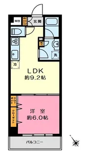 アール・ケープラザ横浜関内ポートサイドビュー【6階】の間取り