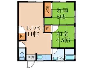 コーポファミリア【2階】の間取り