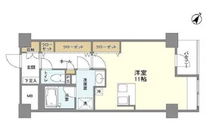 シティテラス田町【5階】の間取り