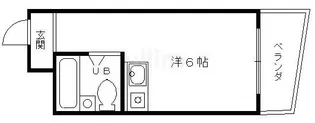 朝日プラザ高瀬川【3階】の間取り