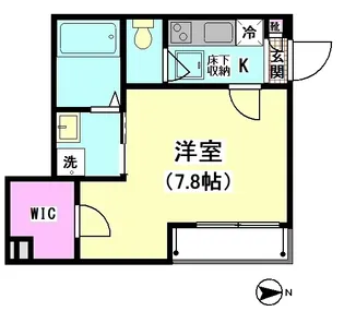 グリュック南品川【1階】の間取り