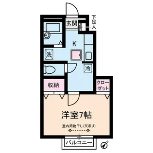 ハイツ・サン【1階】の間取り