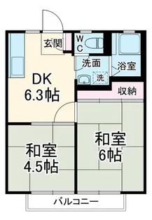 サニーハイツ【2階】の間取り
