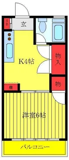アメニティ千川【2階】の間取り