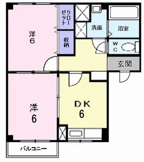 ボンディールI【1階】の間取り