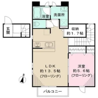 パティオ【2階】の間取り